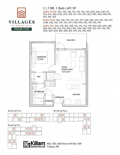 Floor plan One Bedroom