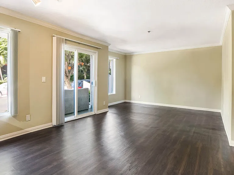 Studio Living Room with Hard Surface Flooring