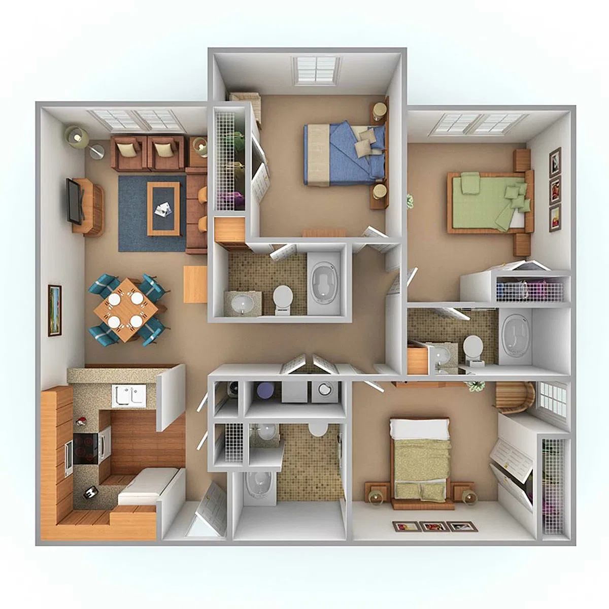 Floor plan 3X3 Standard