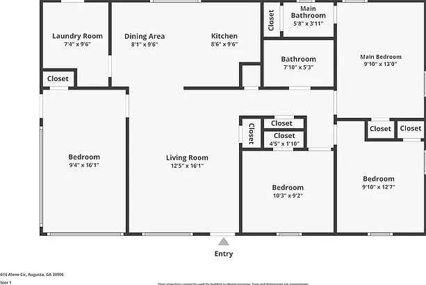 3 bed, 1.5 bath, 1260 sqft, $1,345 — Photo 2