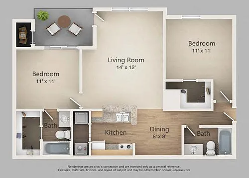 Floor plan The Habersham - B2A