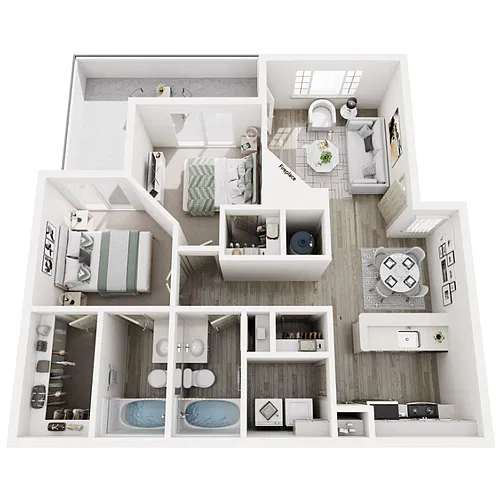 Floor plan D - Modern