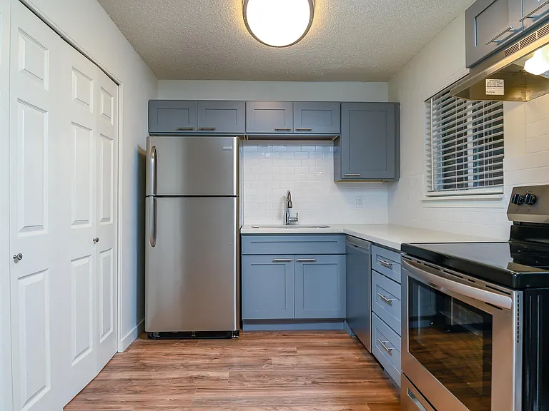 The Hideaway | Kitchen with Stainless Steel Appliances