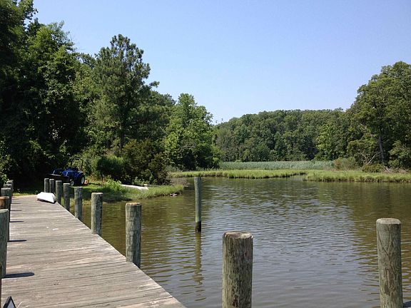looking back at house site 