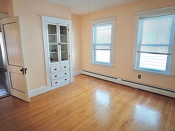 Dining room with built in cabinet