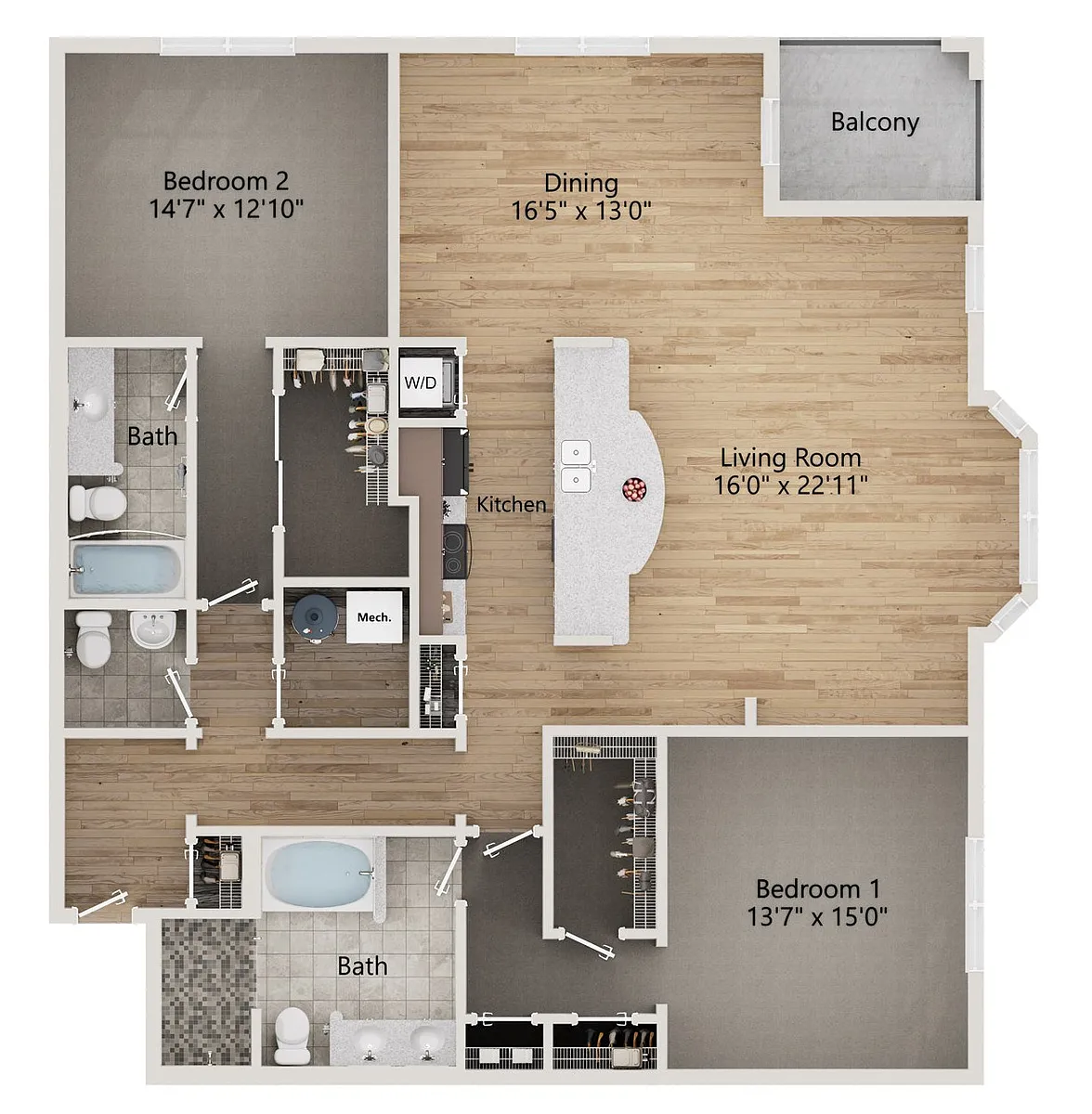 Floor plan B3R-1