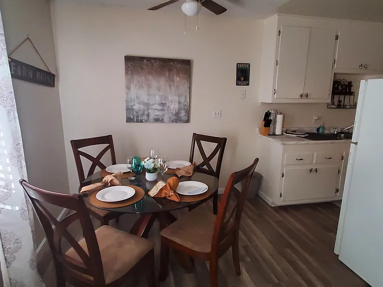 Beautiful new vinyl flooring, new kitchen with quartz countertops, new carpet in bedrooms