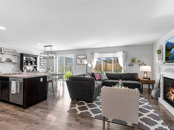 Laminate flooring throughout the main floor.