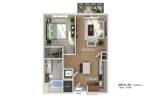 Floor plan A1 Alt Essential Living