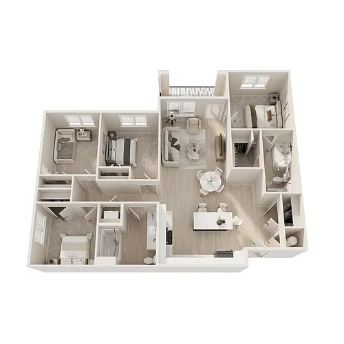 Floor plan Four Bedroom