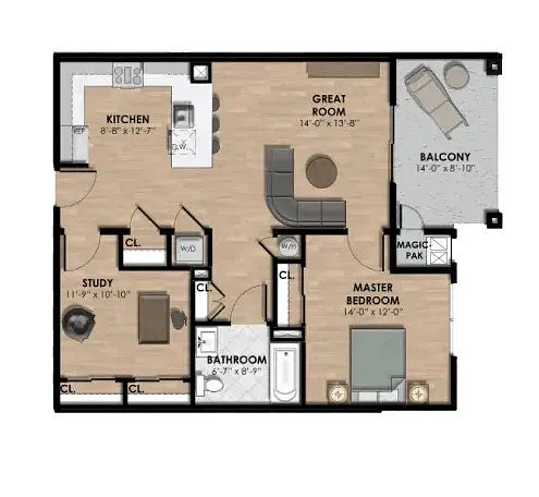 Floor plan Layout B