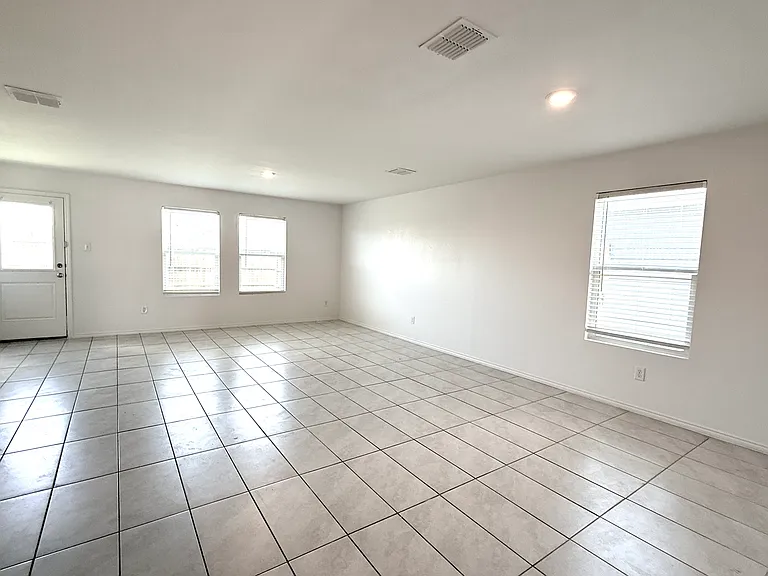 dining and living combination...all tile flooring