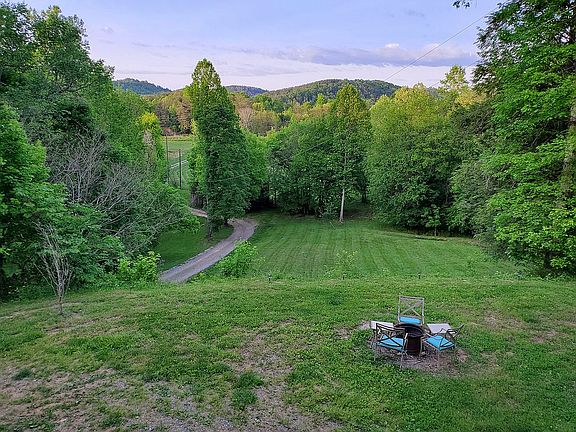 The front yard in summer