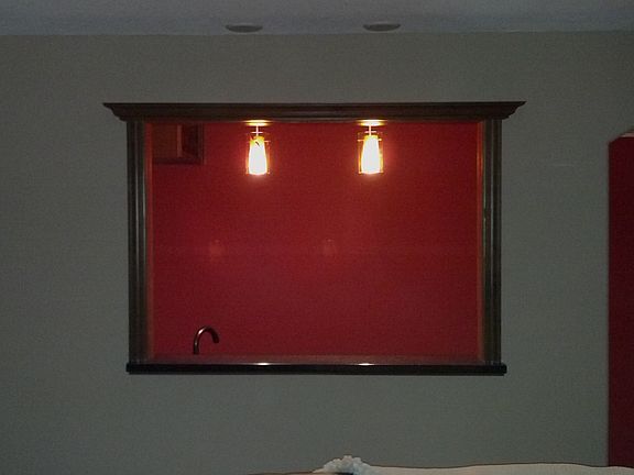 Wet bar window