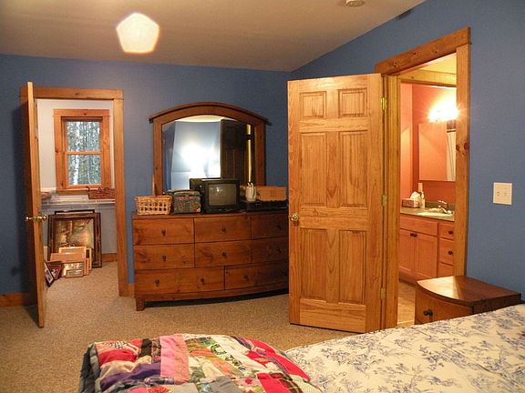 Master bedroom on the main floor.