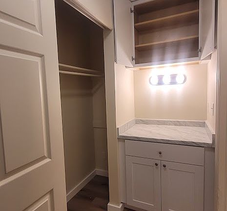 Closet and vanity