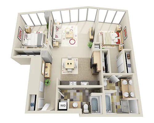 Floor plan Highrise B2K