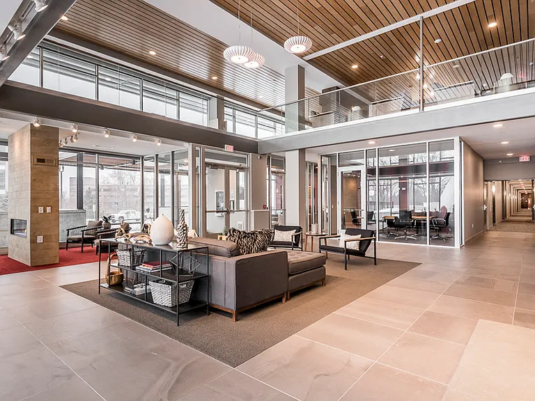 Enjoy ample natural lighting in our two-story amenity space.
