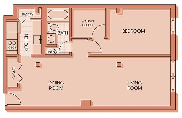 Floor plan 1J Renovation 3