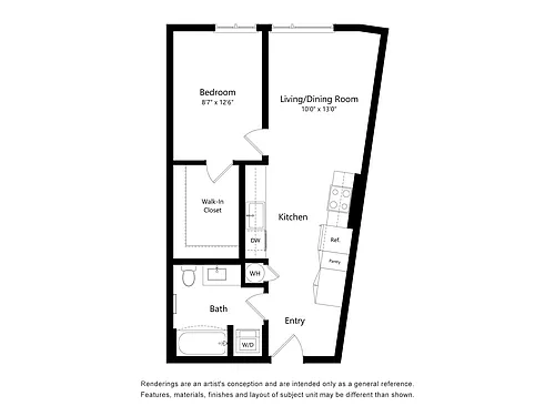 Floor plan Astral by Alta 1B-E
