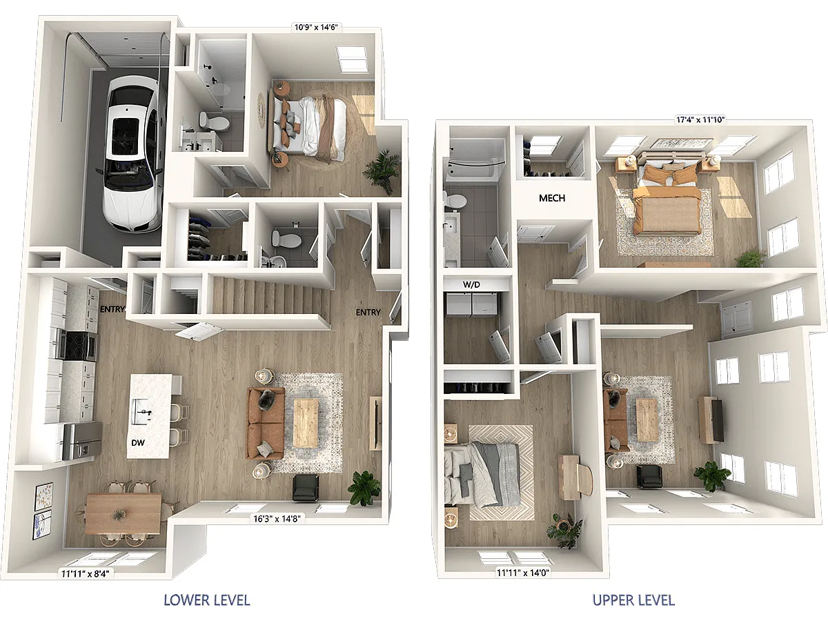 Floor plan CT2-1712sf-Upgrade