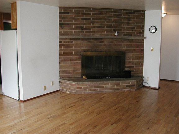 Living room with hard wood floors