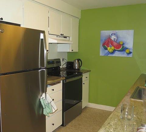 kitchen with induction stove