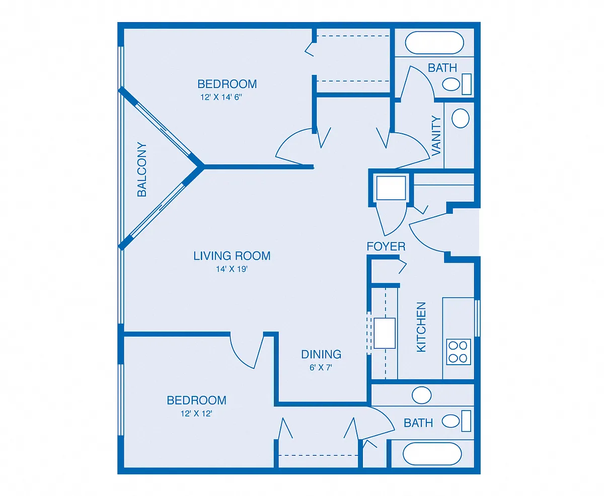 Floor plan Model B2
