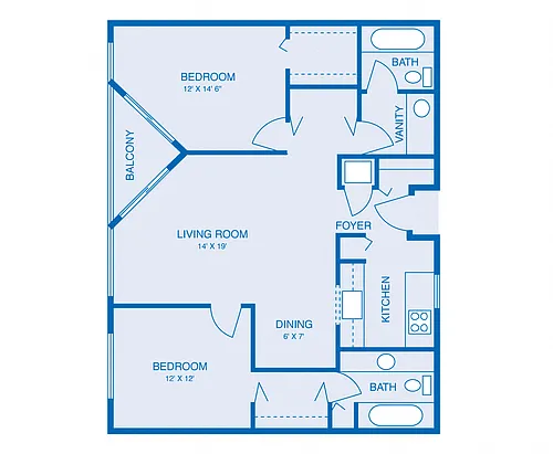 Floor plan Model B2