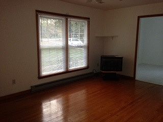 Living room with propane fireplace