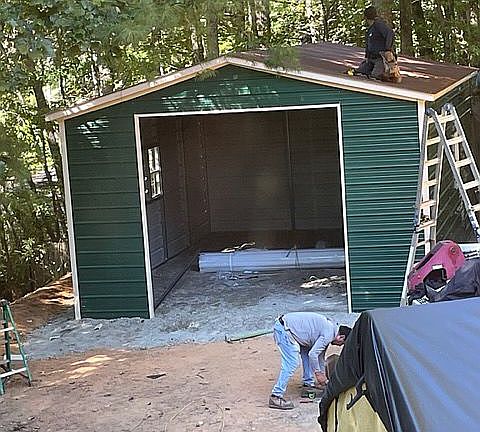 Garage Being Erected