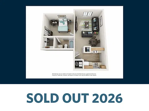 Floor plan 1 Bedroom Private