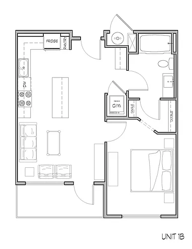 Floor plan 1B