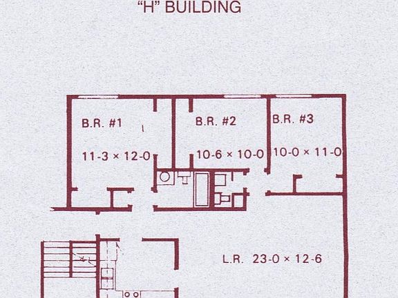 1015 Oakcrest 3BR floorplan