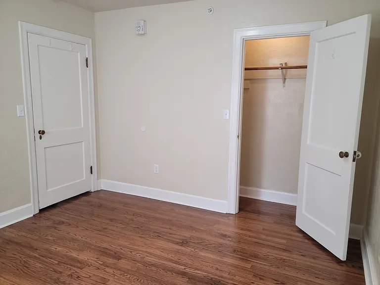 Bedroom 2 closet and doorway