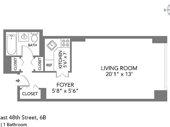 2nd image of 321 E 48th St APT 6B