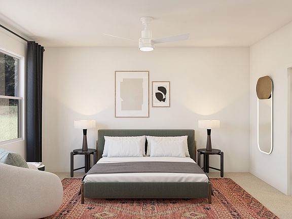 Glamorous primary suite