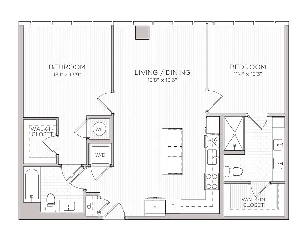 Floor plan B6 2B - Penthouse