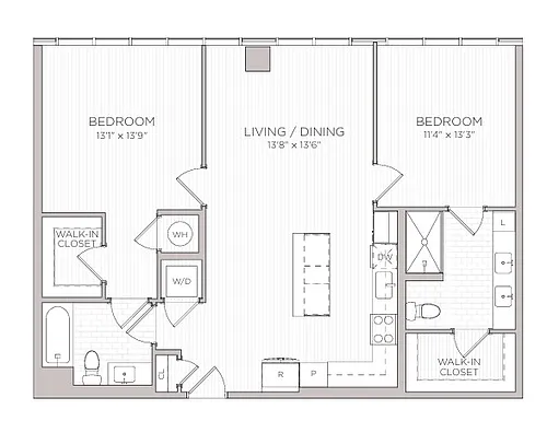 Floor plan B6 2B - Penthouse