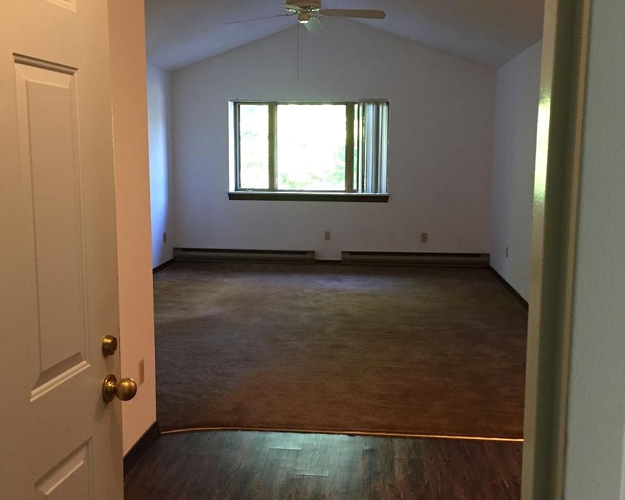View from entry into living room