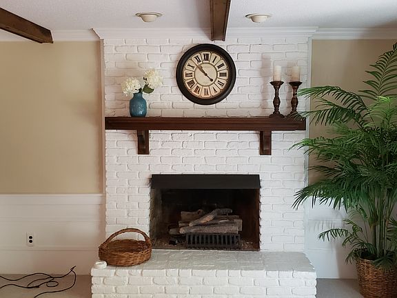 Family room fireplace