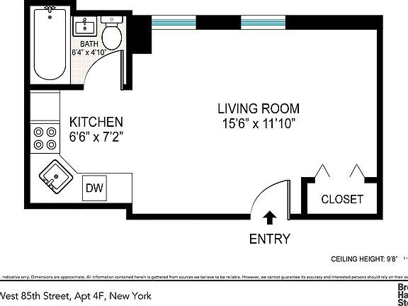 2nd image of 330 W 85th St APT 4F