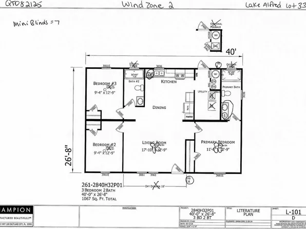 The Palmetto Grove Plan, Lake Alfred