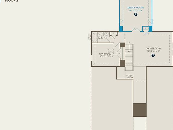 Mooreville Floor Plan, Quick Move-in Home, Floor 2