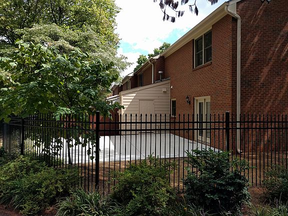 Fenced back yard and patio