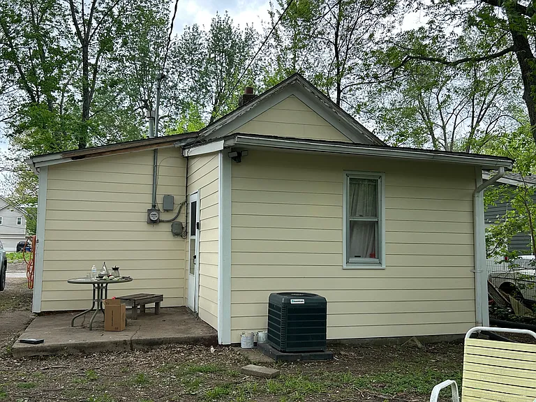 Back of house prior to painting
