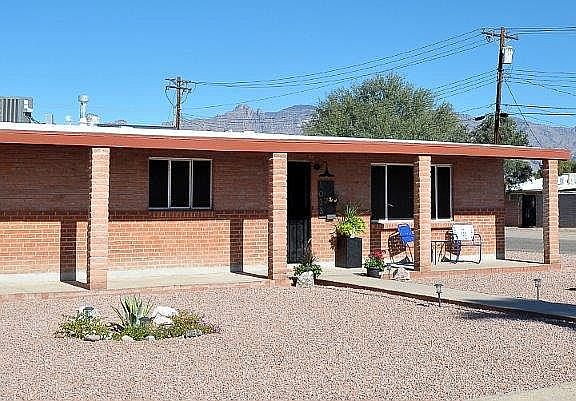 New rock, lantana and cactus
