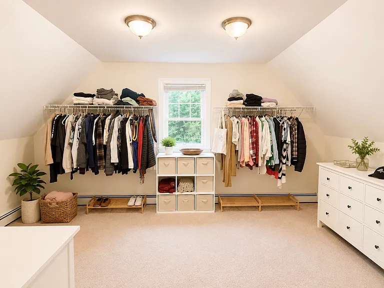 Primary walk-in closet
