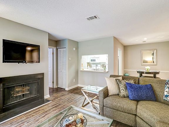 Living Room with Fire Place