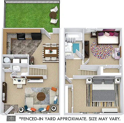 Floor plan Boxwood with Fenced-In Yard